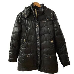 Ecko Red ~ Long Black Puffer Jacket ~ size Medium